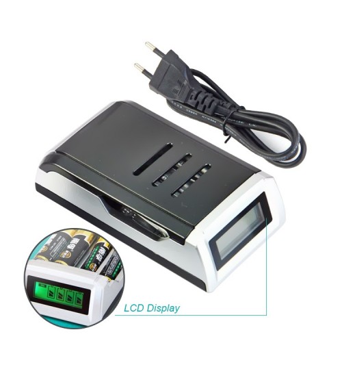 Taffware C905W Smart Battery Charger with LCD for AA AAA